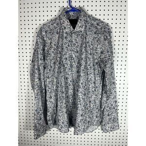 Jared Lang button down floral print shirt size L